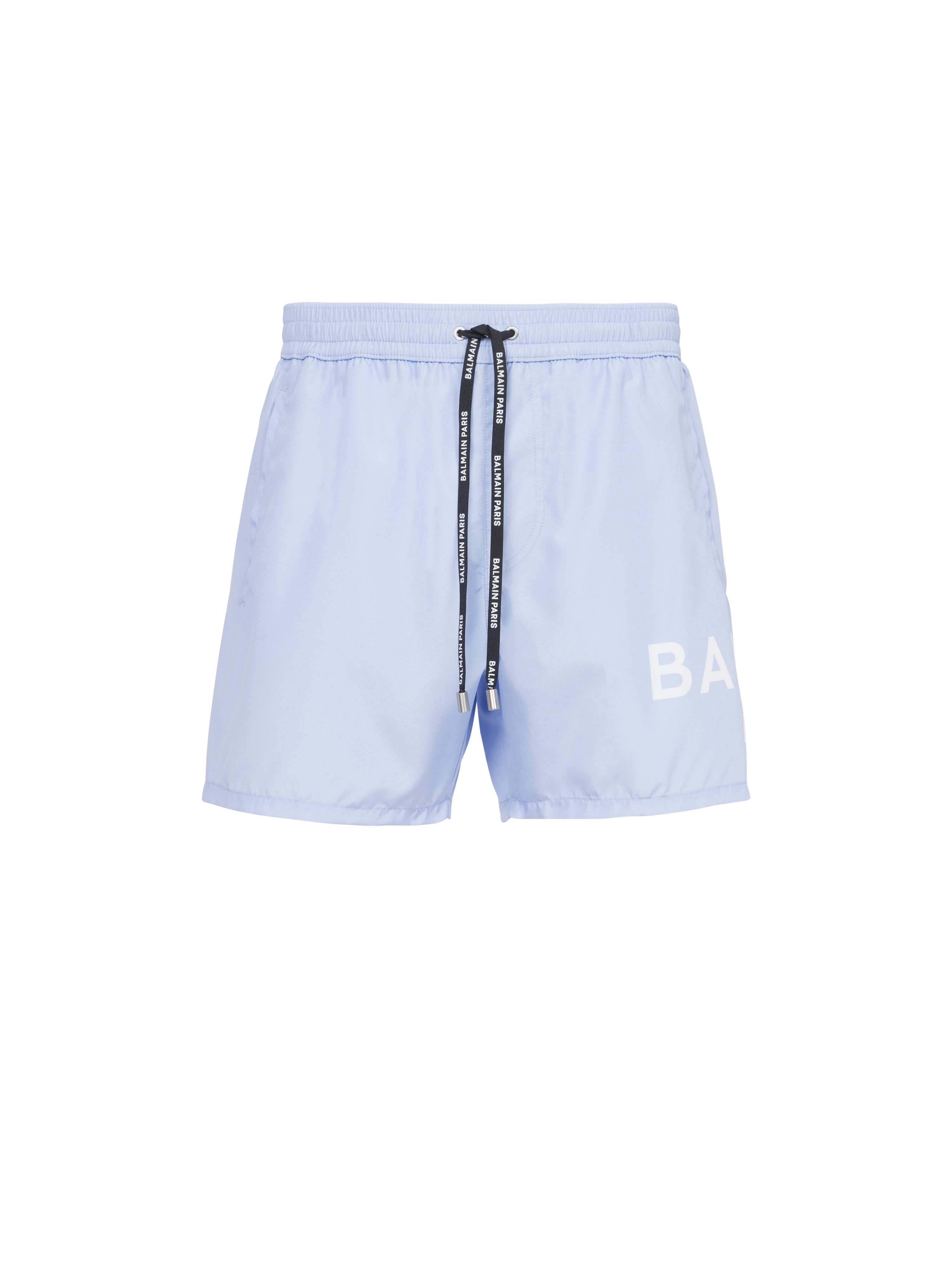 Shorts da bagno con logo Balmain, blu