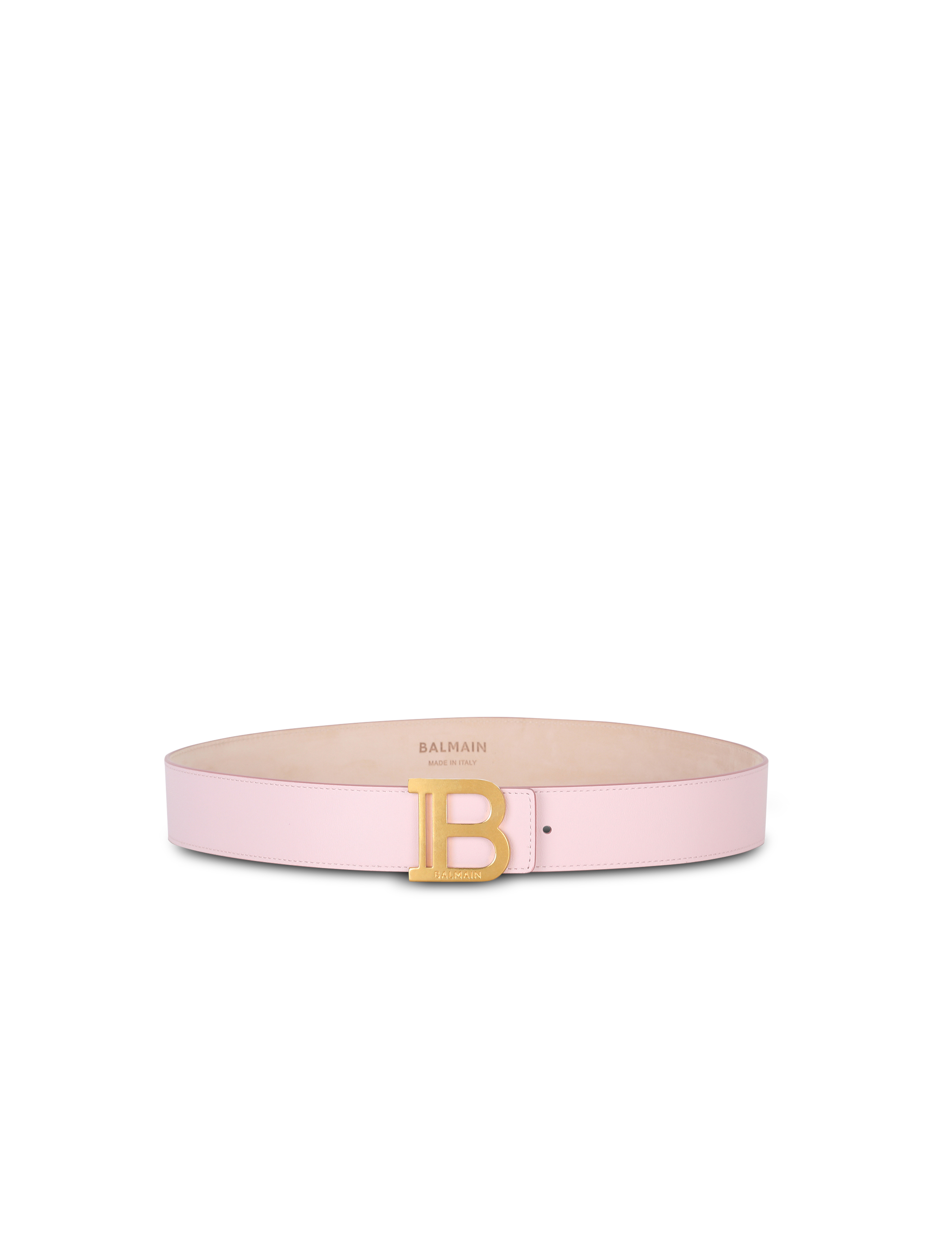 Cintura B-Belt in pelle liscia, rosa