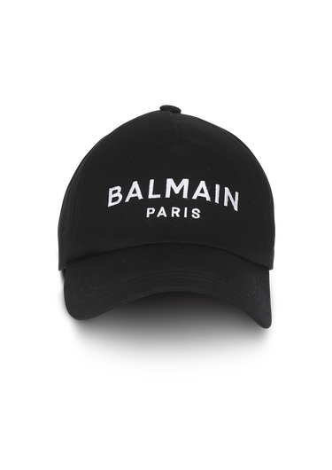 Cappellino in cotone con logo Balmain Paris