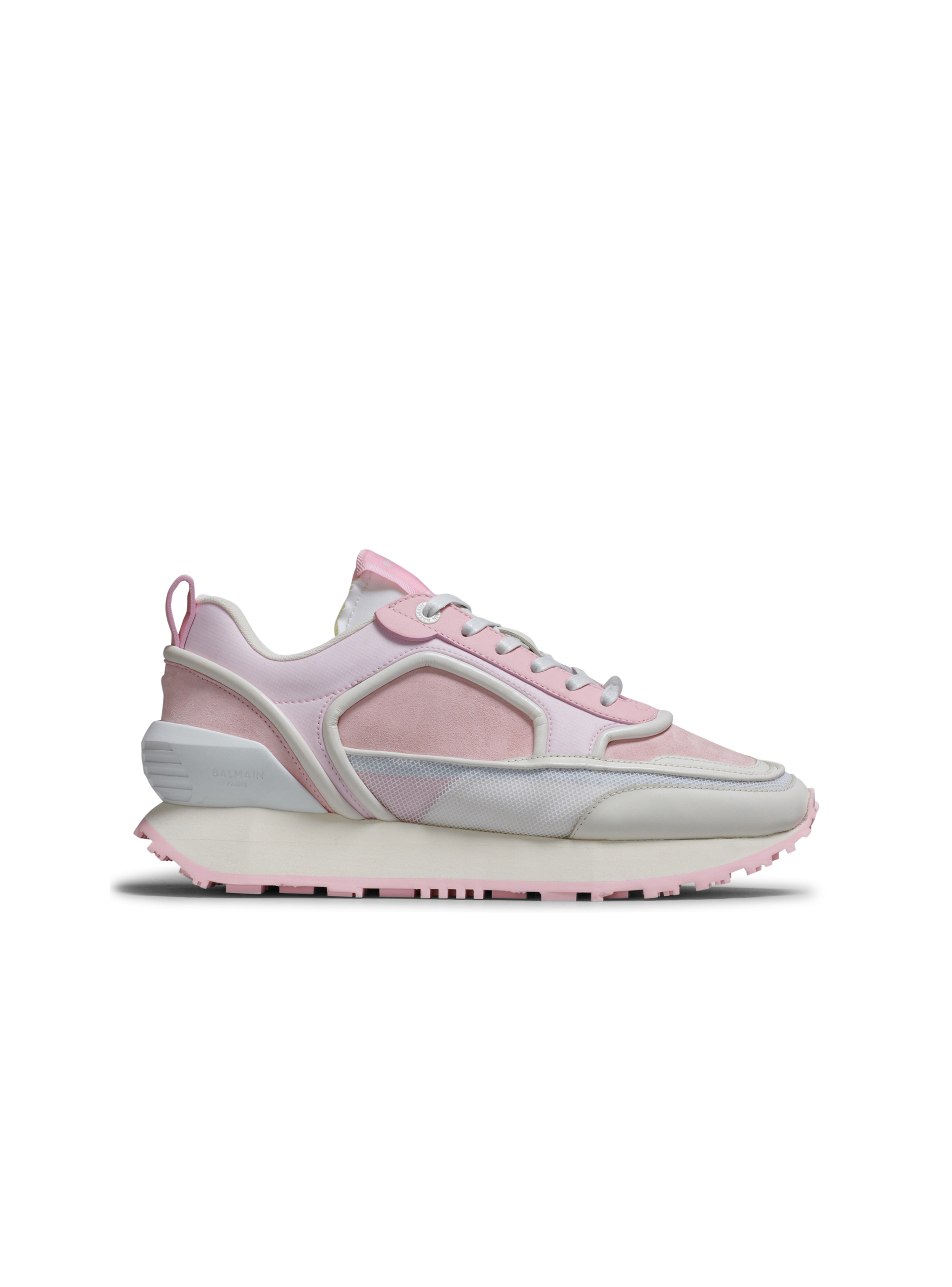 Sneakers Racer in camoscio, nylon e mesh, rosa