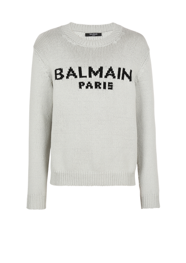 Maglia in lana con logo Balmain Paris