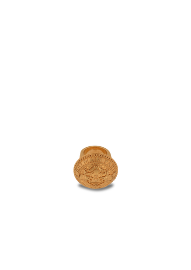 Anello Coin in ottone dorato
