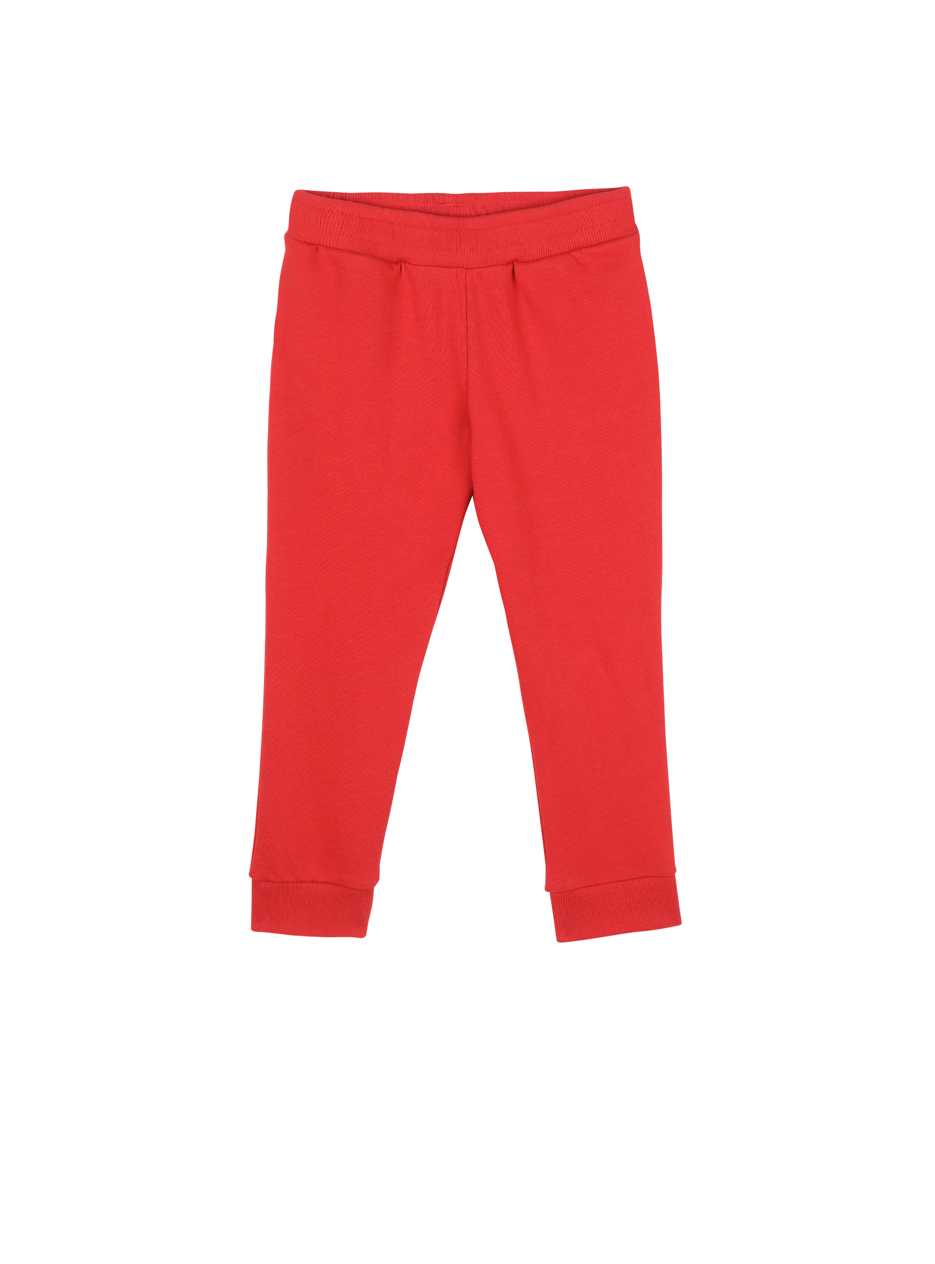 Pantaloni da jogging in cotone con logo Balmain, rosso