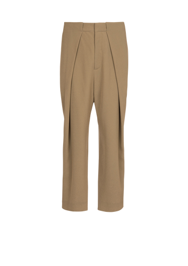 Pantaloni in cotone eco-design con pinces