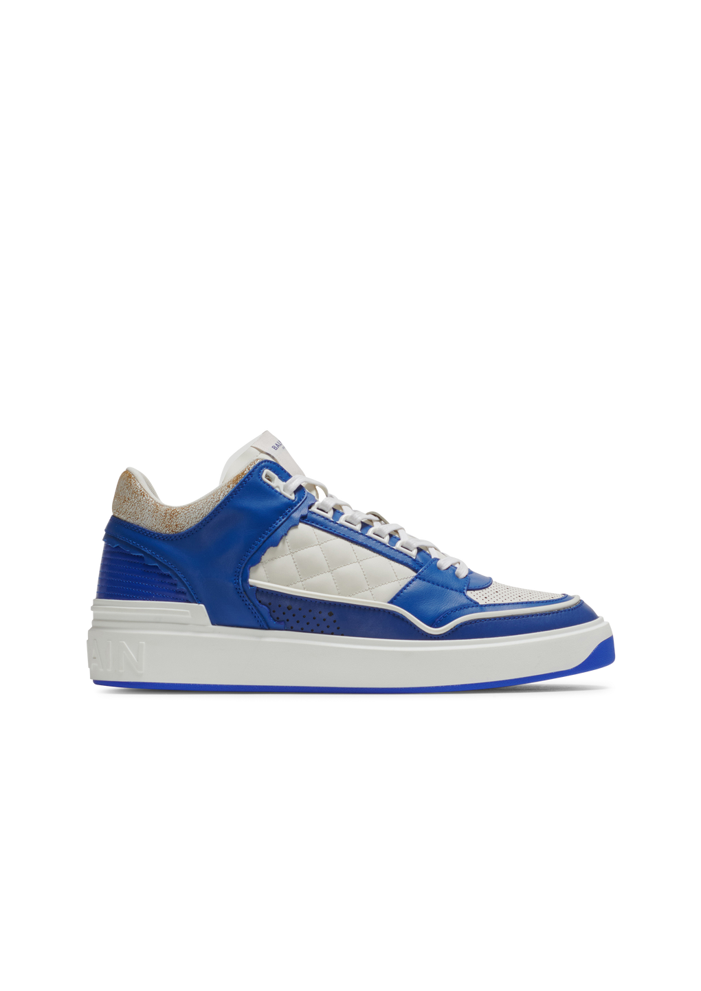 Sneakers B-Court in pelle, blu, hi-res