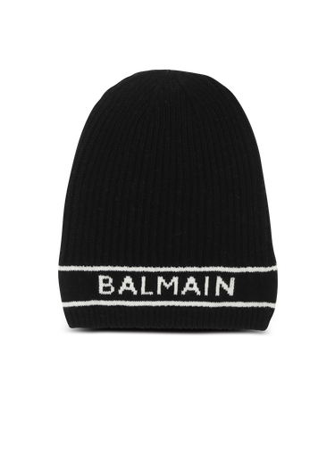 Berretto in lana con logo Balmain